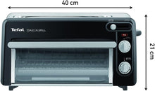 Load image into Gallery viewer, Tefal 2-in-1 Toaster &amp; Mini Oven, Stainless Steel, Long Toaster Slot with Lid, 6 Levels of Browning, Grill Temperature up to 210°C, Toast N Grill TL600810