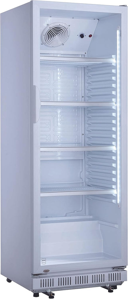 METRO Professional Réfrigérateur à Boissons GSC2360B, Acier/Verre, 62 x 63.6 x 175.3 cm, 347 L, avec Serrure, Noir
