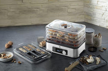 Load image into Gallery viewer, WMF KITCHENminis Dehydrator, 400 W, Stainless Steel, 5 Trays BPA Free, Programmable Dried Fruits, Vegetables, Dehydrated Mushrooms, Cereal Bars, Cromargan 0415250011
