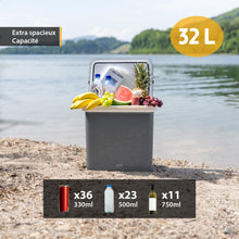 Load image into Gallery viewer, TZS First Austria 32L Portable Electric Cool Box Mini Fridge 12V 230V Car Camping Cooler Box Thermoelectric Cooler Box
