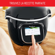 Load image into Gallery viewer, Moulinex Cookeo Touch Wifi Multicuiseur intelligent, Cuve 6 L, Haute pression, Guide pas à pas, 250 recettes intégrées, Application Moulinex CE902800, Noir