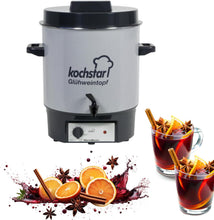 Load image into Gallery viewer, Kochstar K99104035 Electric Sterilizer with Thermostat and Tap 27 Litres 50 x 46.5 x 37 cm Grey