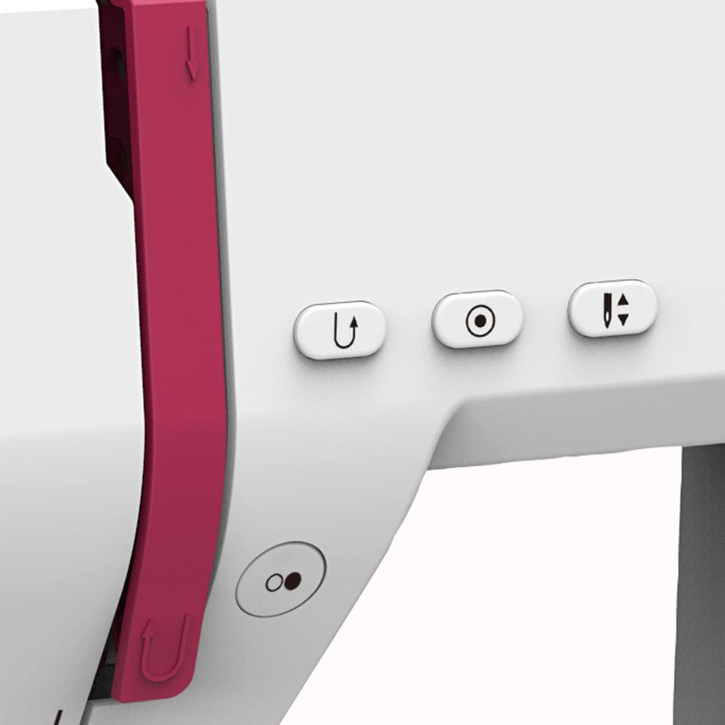 Bernette Sew&GO8 Machine à coudre ordinateur avec 197 programmes de couture, bras libre, écran multifonction, couture, patchwork, matelassage, White