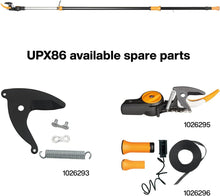 Load image into Gallery viewer, Fiskars Coupe-Branches Multifonctions Télescopique, pour Bois vert et Rameaux, Revêtement antiadhésif, Lame en acier/manche en aluminium, longueur 2,4 - 4 m, noir/orange, UPX86, 1023624