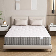 Load image into Gallery viewer, Matoresu Matelas 140x200 Hauteur 25cm, Matelas Hybride à Ressorts Ensachés Indépendant en Mousse à Mémoire de Forme, Tissu Doux pour La Peau&amp;Soutien Confortable, Matelas 2 Personnes Moyenne Ferme