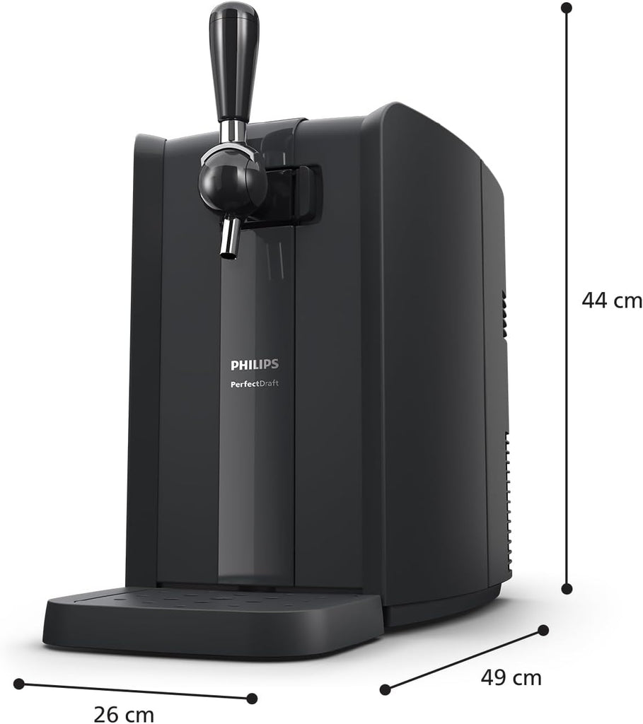 Philips PerfectDraft, Home Beer Dispenser with LCD Display, 6 L Kegs, 70 W (HD3720/25)