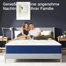 Load image into Gallery viewer, Matoresu Matelas 140x200 Hauteur 25cm, Matelas Hybride à Ressorts Ensachés Indépendant en Mousse à Mémoire de Forme, Tissu Doux pour La Peau&amp;Soutien Confortable, Matelas 2 Personnes Moyenne Ferme