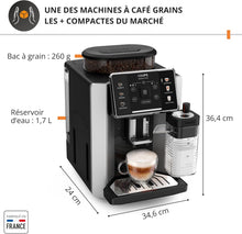 Load image into Gallery viewer, Krups Sensation C50, Machine à café grains, machine expresso, 5 boissons accès direct, Interface tactile, Facile à utiliser, Nettoyage automatique, Buse vapeur Cappuccino, Fabriqué en France EA910810