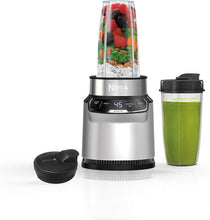 Load image into Gallery viewer, Ninja BN401 Nutri Pro Compact Personal Blender, Auto-iQ Technology, 1100-Peak-Watts, for Frozen Drinks, Smoothies, Sauces &amp; More, with (2) 24-oz. To-Go Cups &amp; Spout Lids, Cloud Silver