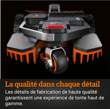 Load image into Gallery viewer, WORX LANDROID Vision WR206E.1, Robot Tondeuse sans Fil périphérique 600 m² Surf.Max 700 m², Installation en 30 Min, Caméra 4K + IA Adaptative, évite Tous Les Obstacles, Coupe des Bordures, Multizone