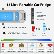 Load image into Gallery viewer, Alpicool LGMP8 8L Glaciere Portable Réfrigérateur Voiture Camping Congélateur 12/24V Mini Frigo pour Maison, Bureau ou Pique-Nique en Plein Air/ -20 à 20℃(Batterie Non Incluse)