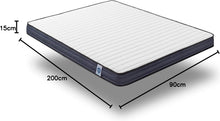 Load image into Gallery viewer, NATURALEX - Matelas PerfectSleep 180x200 - Épais 30 cm - Soutien Mousse à mémoire de Forme - Accueil Blue Latex - Confort Ferme - Respirant - 7 Zones - Réversible - Haute Densité - Fabriqué en Europe