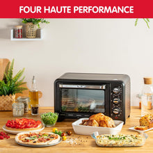 Load image into Gallery viewer, Moulinex Oven, 33 L, Rotating heat, Advanced convection, 6 cooking modes, Thermostat adjustable up to 240°C, Timer 120 min, Reversible grill, Silicone oven mitts, Optimo Black OX464811
