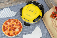 Load image into Gallery viewer, G3 Ferrari G10006 Pizza Express Delizia, 1200 W Pizza Oven, Adjustable Thermostat up to 400°C, Cooks Tasty Pizza in 5 Minutes, Double Resistance, Recipe Book and Spatulas Included - Black