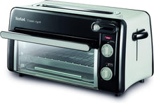 Load image into Gallery viewer, Tefal 2-in-1 Toaster &amp; Mini Oven, Stainless Steel, Long Toaster Slot with Lid, 6 Levels of Browning, Grill Temperature up to 210°C, Toast N Grill TL600810