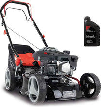 Load image into Gallery viewer, Scheppach Tondeuse à Gazon Thermique MS150-42 | Autotractée - 3,7 CV | Largeur de Coupe 42cm | Raccord Rapide de Nettoyage | Panier 45L | Hauteur - 7 Niveaux | Lame supp. + Huile Incluse