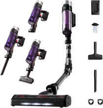 Load image into Gallery viewer, Rowenta X-Force Flex 9.60 Allergie Aspirateur balai sans fil, Filtration Anti-Allergènes, Puissant 100AW, Ultra Léger, Autonomie 45min RH2038WO, Noir / Violet