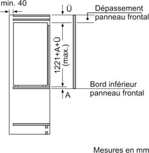 Load image into Gallery viewer, BOSCH KIR41VFE0, Série 4, Petit réfrigérateur, Encastrable, 122,5 x 56 cm, 204 L