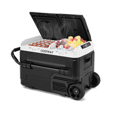 Load image into Gallery viewer, Glacière Électrique Portable Double Zone 40L Réfrigérateur de Voiture 12 V à Compresseur -20℃ ~ 2012/24V CC et 100-240V CA Noir -