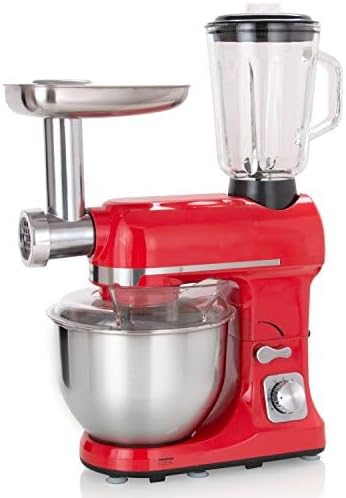 Robot Multifonctions 5l 1000w Noir Avec Hachoir Et Blender 1,5l En Verre - ROBIMIX NOIR