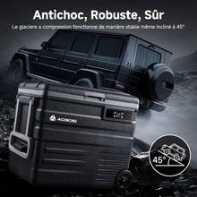 Load image into Gallery viewer, AAOBOSI 45L Glacière à Compresseur, Glaciere Électrique -20℃ à 20℃, Frigo Camion APP&amp;Bouton Contrôle, 12/24V DC et 100-240V AC Glaciere Camping Pour Voiture, Camion, Bateau et Prise De Courant