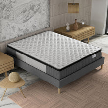 Load image into Gallery viewer, sensoreve November- Matelas Elekctra 140x190cm- Épaisseur 30cm- Hybride: Ressorts ensachés+Mousse Mémoire de Forme - Soutien Tonique &amp; indépendance de Couchage-Label SANITIZED(Anti bactérien/acarien)