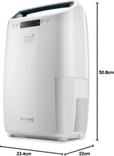Load image into Gallery viewer, De'Longhi Tasciugo AriaDry Multi Dehumidifier DEXD216RF, Portable Dehumidifier with 3-Action Filtration, Dry Function, 16L/Day Moisture Absorption, R290, Removable Tank, White