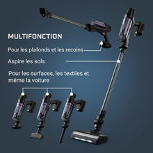 Load image into Gallery viewer, Rowenta X-Pert 7.60 Aspirateur Balai sans fil, Ultra Léger, Puissant 140W, Polyvalent, Autonomie 45min, Efficace tous Types de Sols RH6A33WO, Noir