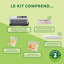 Load image into Gallery viewer, FoodSaver Professional Automated Vacuum Sealer | Storage Compartment for Roller and Cutter | Marinade Function | Includes Matching Vacuum Sealer Bags [FFS006X]