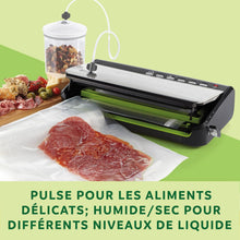Load image into Gallery viewer, FoodSaver FFS005X Machine sous Vide avec Compartiment de Rangement pour Rouleau et Cutter, Fonction Pulse pour Aliments Fragiles, Inclus Accessoires et Sacs de Mise sous Vide Assortis