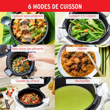 Load image into Gallery viewer, Moulinex Cookeo Mini Smart High Pressure Multicooker, 3L, 2 People, 150 Built-in Recipes, Unattended Cooking, Step-by-Step Guide, Compact, Moulinex App CE880410