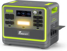 Load image into Gallery viewer, FOSSiBOT F2400 Station électrique portable CA 2400W (4800W Pic), Station Silencieux Solaire 2048Wh LiFePO4, Groupe Générateur Électrique Onduleur Alimentation de Secours à Domicile Camping