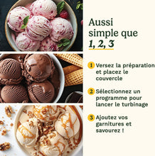 Load image into Gallery viewer, Cuisinart Sorbetière - Fait de la crème glacée, du gelato, du sorbet et du yogourt glacé en 40 minutes - Desserts maison - Facile à utiliser - Acier inoxydable - ICE100BCU