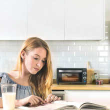 Load image into Gallery viewer, Cecotec Bake&amp;Toast 4600 Black Gyro Countertop Oven, 46 L, 2000 W, 12 Combinable Heating Functions, Includes Rotating Spindle, Crumb Catcher Tray.