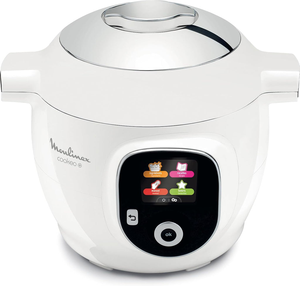 Moulinex Cookeo Mini Smart High Pressure Multicooker, 3L, 2 People, 150 Built-in Recipes, Unattended Cooking, Step-by-Step Guide, Compact, Moulinex App CE880410