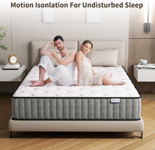 Load image into Gallery viewer, Matoresu Double Mattress 160 x 190 cm Memory Foam Height 25 cm Medium Rigid H3 Ergonomic 7 Zone Cold Foam Comfortable Breathable Fabric Cover