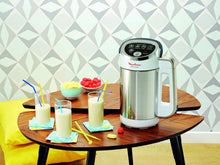 Load image into Gallery viewer, Moulinex Blender chauffant, Mixeur soupe, Puissance 1000 W, Capacité 1,2 L, 5 programmes automatiques, Double paroi, Maintien au chaud 40 min, Livret recettes, Easy Soup, Inox LM841B10