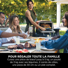 Load image into Gallery viewer, Ninja Woodfire 8-in-1 Electric Outdoor Pizza Oven, Rotisserie &amp; Smoker BBQ with Grate, Pro-Heat Plate, Pizza Stone, Wood Pellets and Shovel, 6 Settings, Dark Orange OO101EU