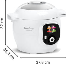 Load image into Gallery viewer, Moulinex Cookeo Mini Smart High Pressure Multicooker, 3L, 2 People, 150 Built-in Recipes, Unattended Cooking, Step-by-Step Guide, Compact, Moulinex App CE880410