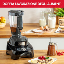 Load image into Gallery viewer, Moulinex Robot multifonction, 1000 W, 28 fonctions, Bol 3 L, Blender 2 L, Hachoir, Disques pour râper et émincer, Lames inox titanium, Robot cuisine, DoubleForce FP821811