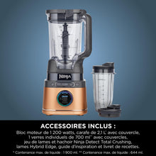 Load image into Gallery viewer, Ninja Detect Power Blender Pro &amp; Single Serve 2-in-1, 1200W Blender with 2L Container, 2 Individual Cups, Blender for Smoothies and Iced Drinks, Vegetable Chopping, Black, TB301EU