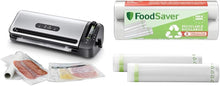 Load image into Gallery viewer, FoodSaver Machine Sous Vide avec compartiment de rangement pour rouleau et cutter, fonction marinade, inclus sacs de mise sous vide assortis et adaptateur intégré [FFS017X ]