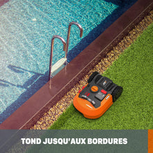 Load image into Gallery viewer, WORX LANDROID Vision WR206E.1, Robot Tondeuse sans Fil périphérique 600 m² Surf.Max 700 m², Installation en 30 Min, Caméra 4K + IA Adaptative, évite Tous Les Obstacles, Coupe des Bordures, Multizone