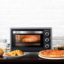 Load image into Gallery viewer, Cecotec Bake&amp;Toast 4600 Black Gyro Countertop Oven, 46 L, 2000 W, 12 Combinable Heating Functions, Includes Rotating Spindle, Crumb Catcher Tray.