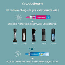 Load image into Gallery viewer, SodaStream Duo Sparkling Water Machine for Glass Jug | Pack of 2 Glass Jugs 1L + 1 Bottle 1L Dishwasher Safe + 1 60L Gas Refill Clip On | Black [Amazon Exclusive]