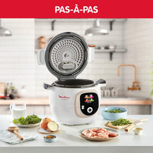 Load image into Gallery viewer, Moulinex, Cookeo Multicuiseur intelligent 6L, 150 recettes intégrées, Cuisson sans surveillance, Ecran intuitif, Guide de cuisson, Application MyMoulinex, 1600W, Blanc, 15 ans réparabilité