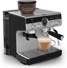 Load image into Gallery viewer, Krups Virtuoso+, Machine expresso, Machine a cafe à pompe, expresso machine a cafe moulu ou dosettes, 15 bars, Inox, Buse vapeur, Espresso et cappuccino, XP444G10