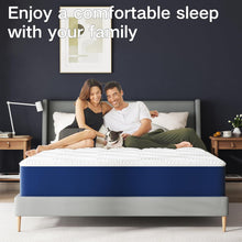 Load image into Gallery viewer, Matoresu Double Mattress 160 x 190 cm Memory Foam Height 25 cm Medium Rigid H3 Ergonomic 7 Zone Cold Foam Comfortable Breathable Fabric Cover