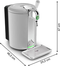 Load image into Gallery viewer, Krups Beertender Machine bière pression, Fûts de 5 L, Marques du groupe Heineken, Témoin lumineux, Température et mousse parfaites, Bière fraîche, Installation facile, Compact noire VB450E10