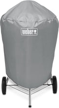 Load image into Gallery viewer, Weber Classic Kettle barbecue au charbon de bois, surface de cuisson Ø 57cm, barbecue avec couvercle et cuve en acier emaillé, thermomètre intégré au couvercle, trépied et roues - Noir (1341504)